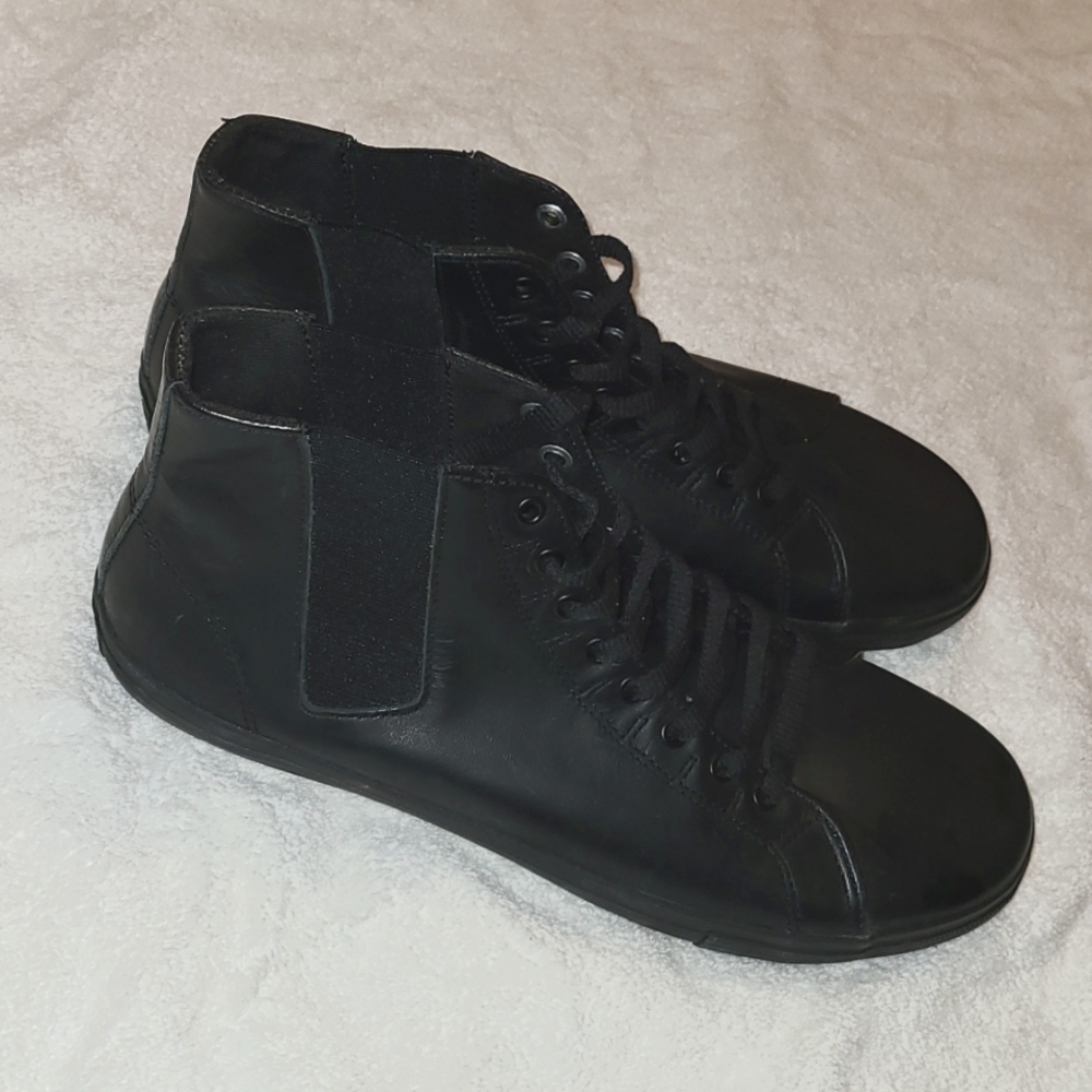 Umbro by Kim Jones - black leather vulcanized sneakers - Picture 2 of 7